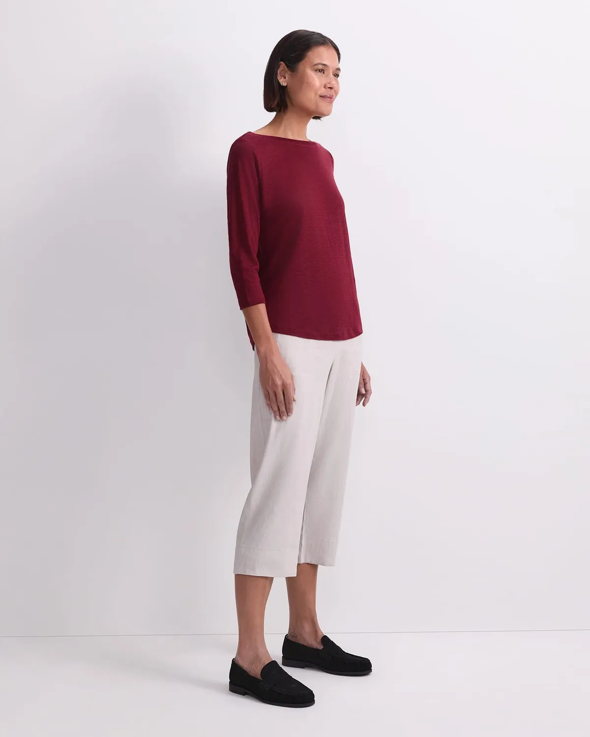 Sportscraft Cecile 119448 top femme lin rayé