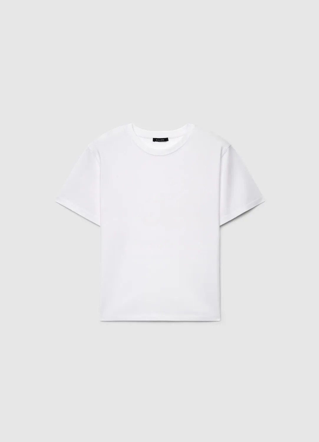 Calliope t-shirt femme col rond uni coton