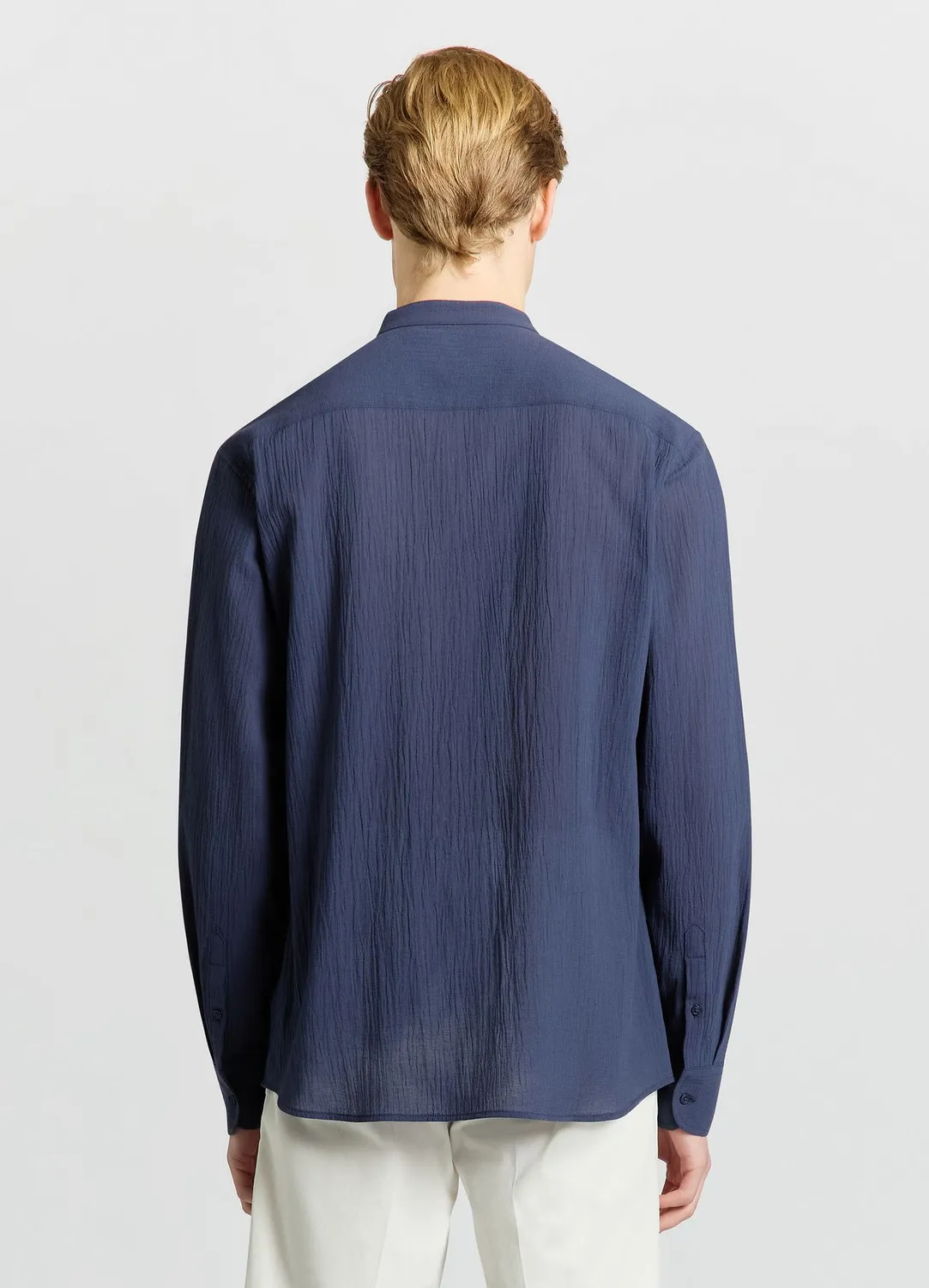 Calliope chemise coréenne chemise homme uni effet froissé