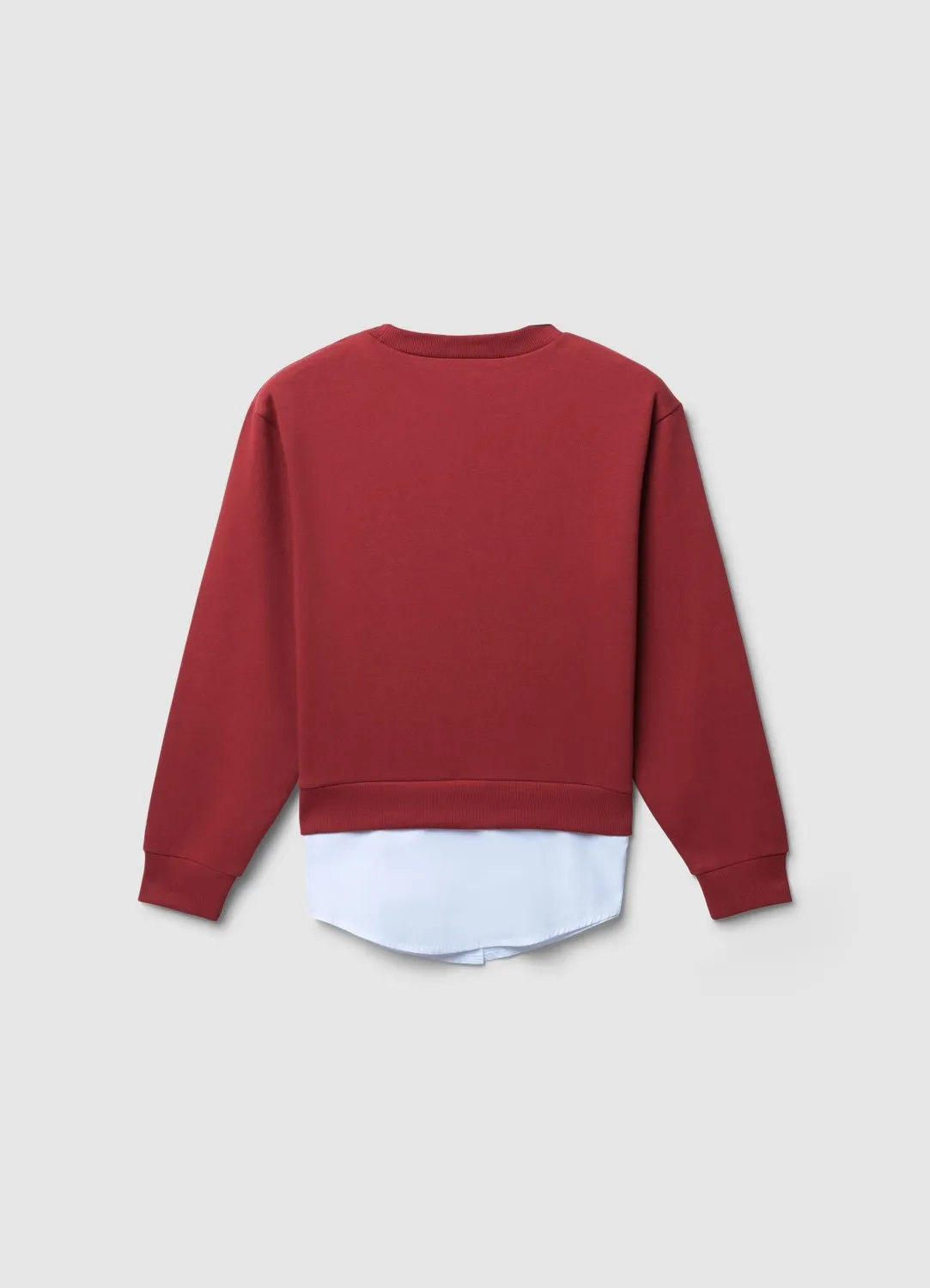 Calliope sweat femme col chemise uni