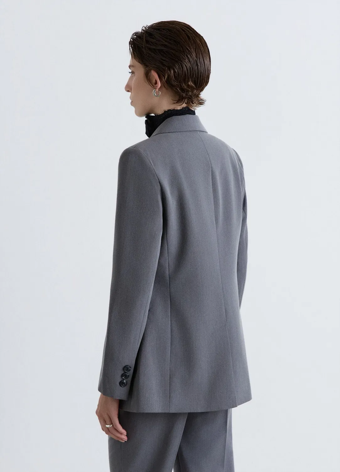 Calliope Veste double boutonnage femme effet mélangé