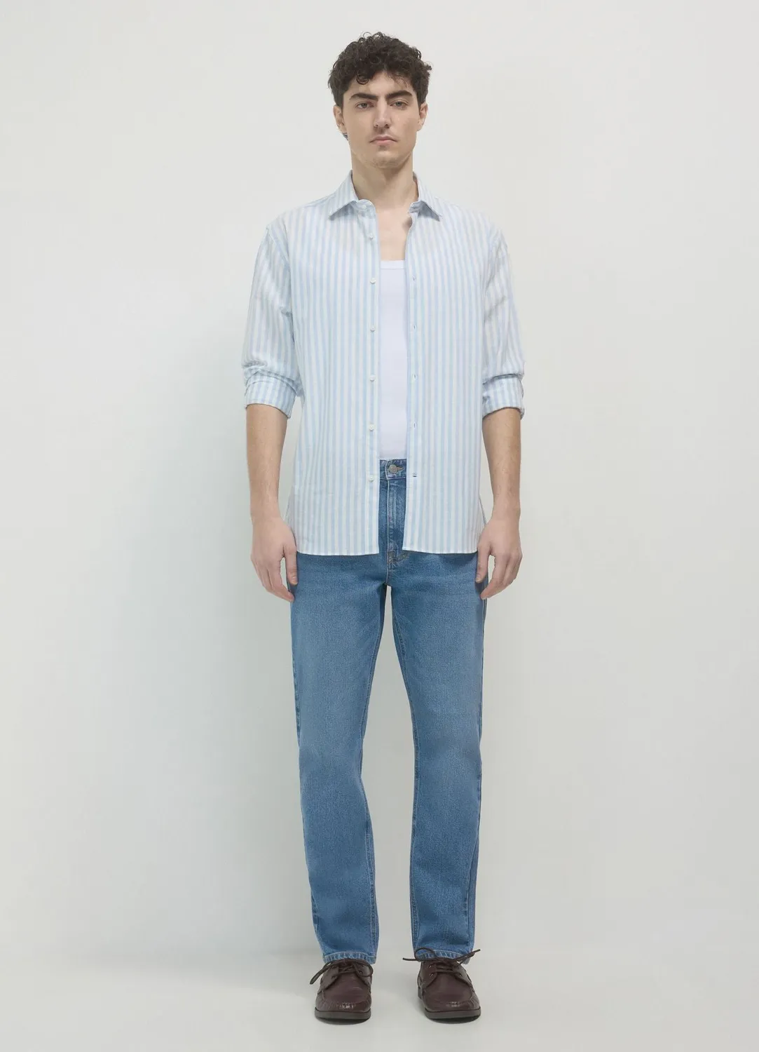 Calliope camicia chemise rayures homme regular