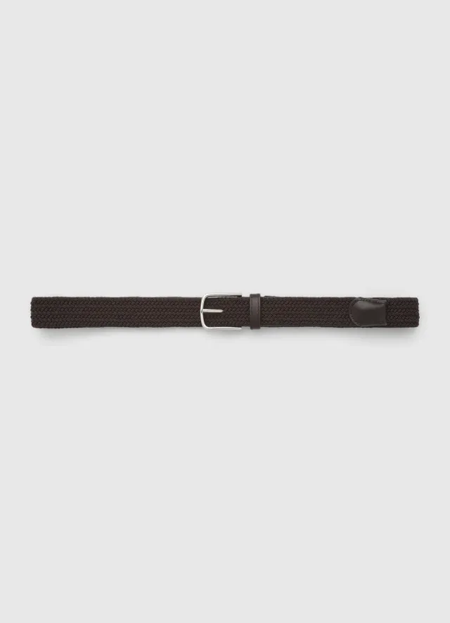 Calliope ceinture tressée homme élastique boucle