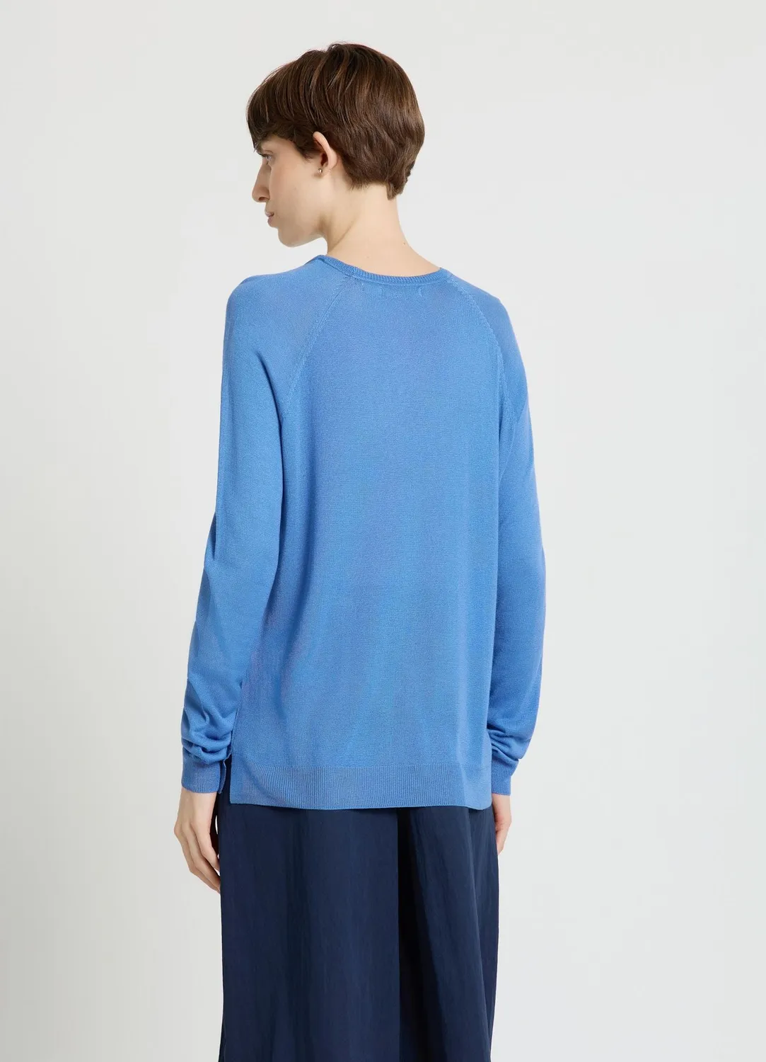 Calliope Pull col rond femme manches raglan uni droit