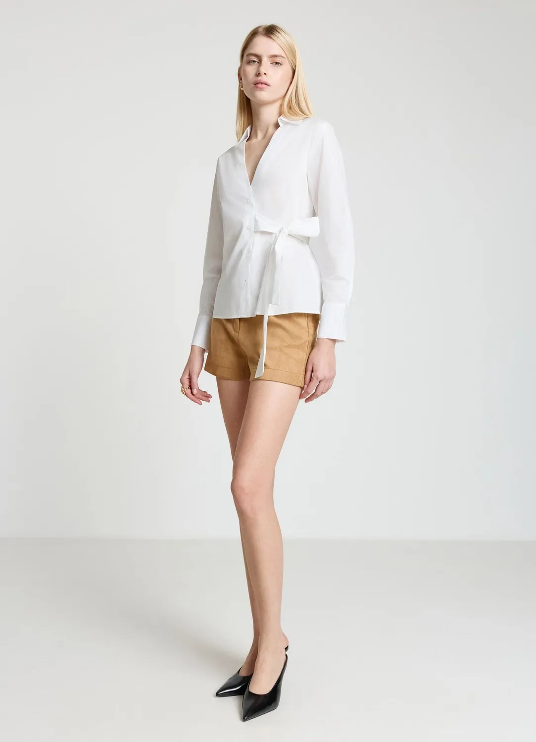 Calliope chemise à nœud taille S manches longues
