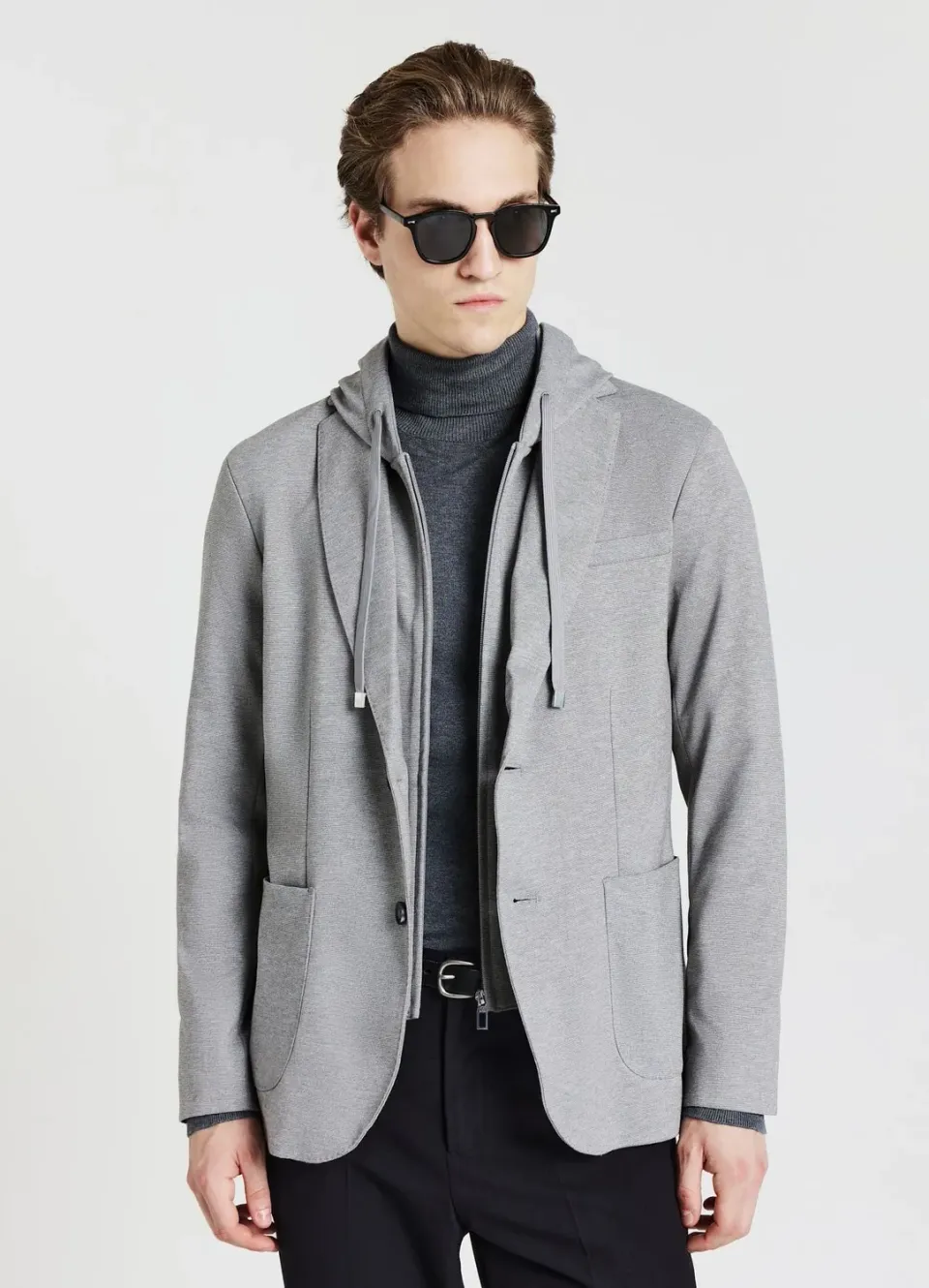 Calliope veste capuche boutons homme