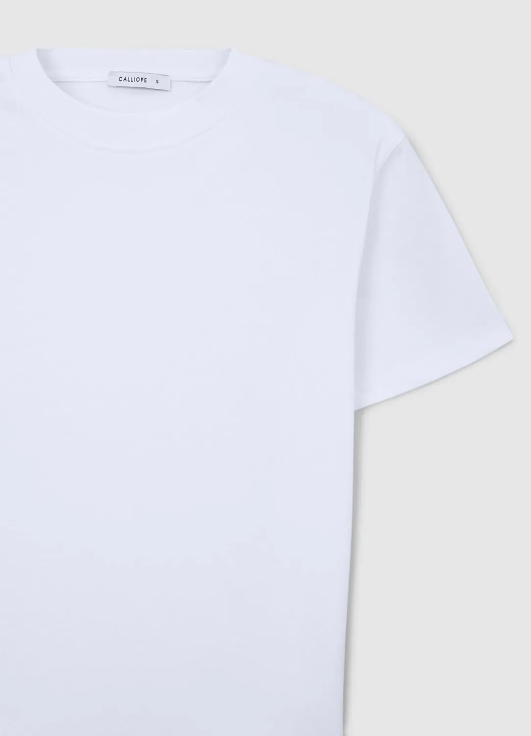 Calliope t-shirt femme col rond uni coton