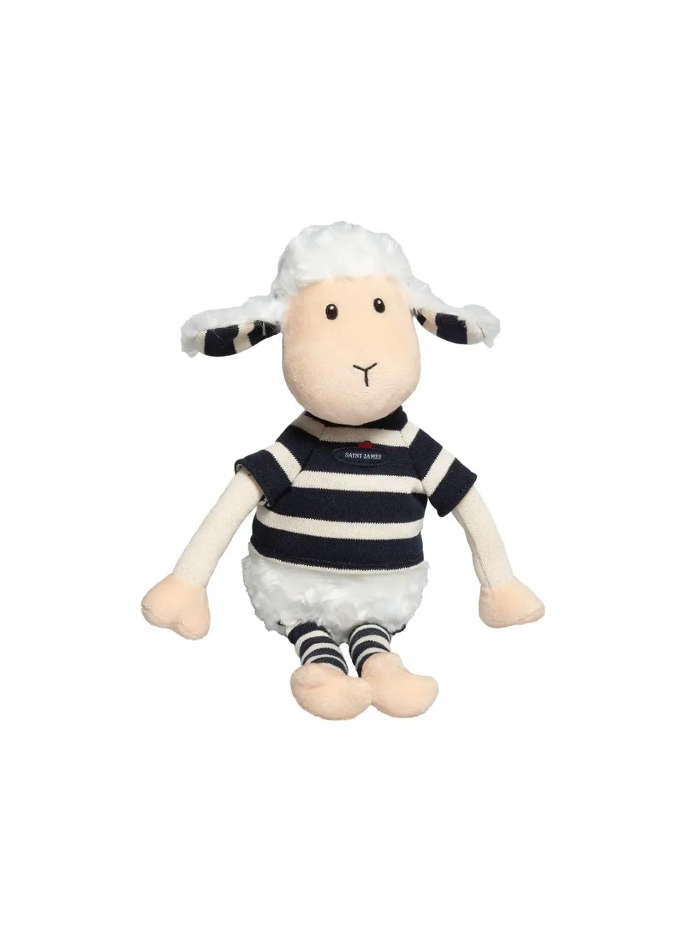 Saint James Agneau doudou marine écru bébé