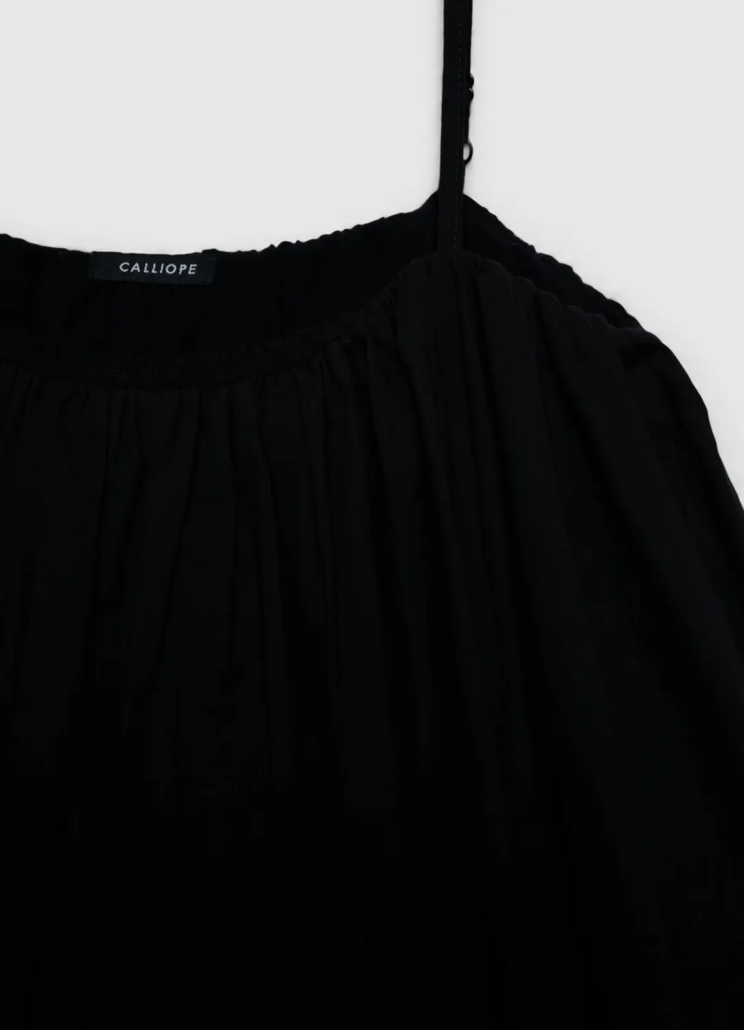Calliope top ballon bretelles fines femme uni