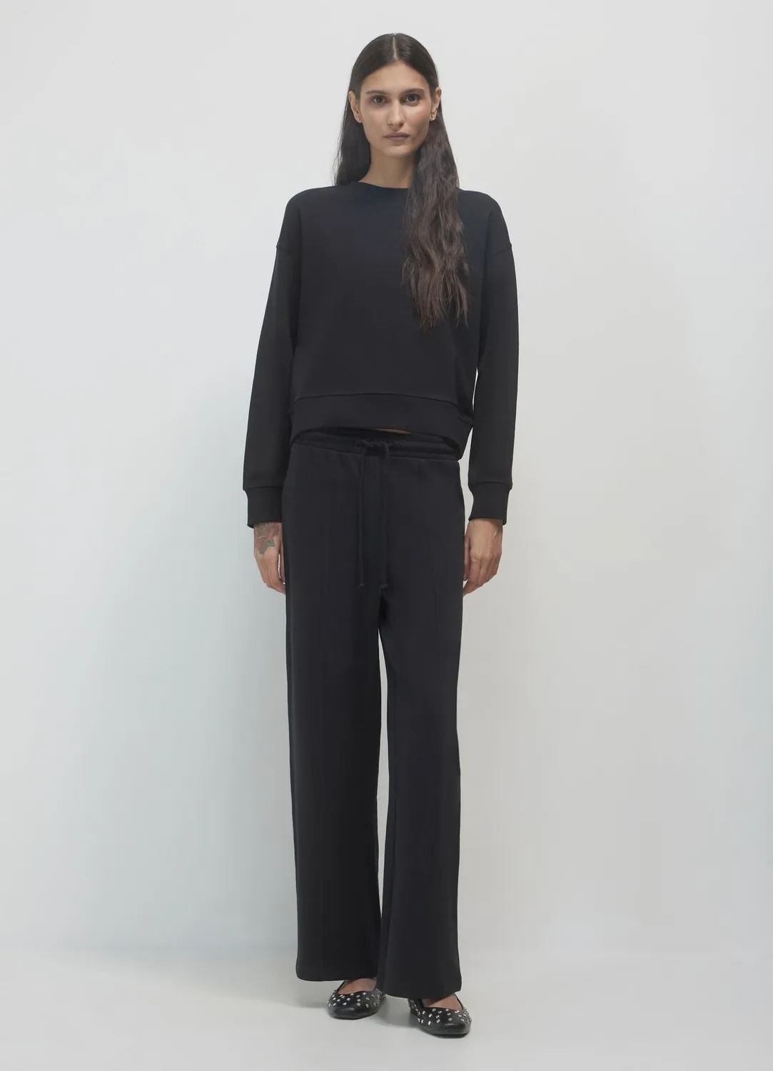 Calliope pantalon palazzo molleton léger femme