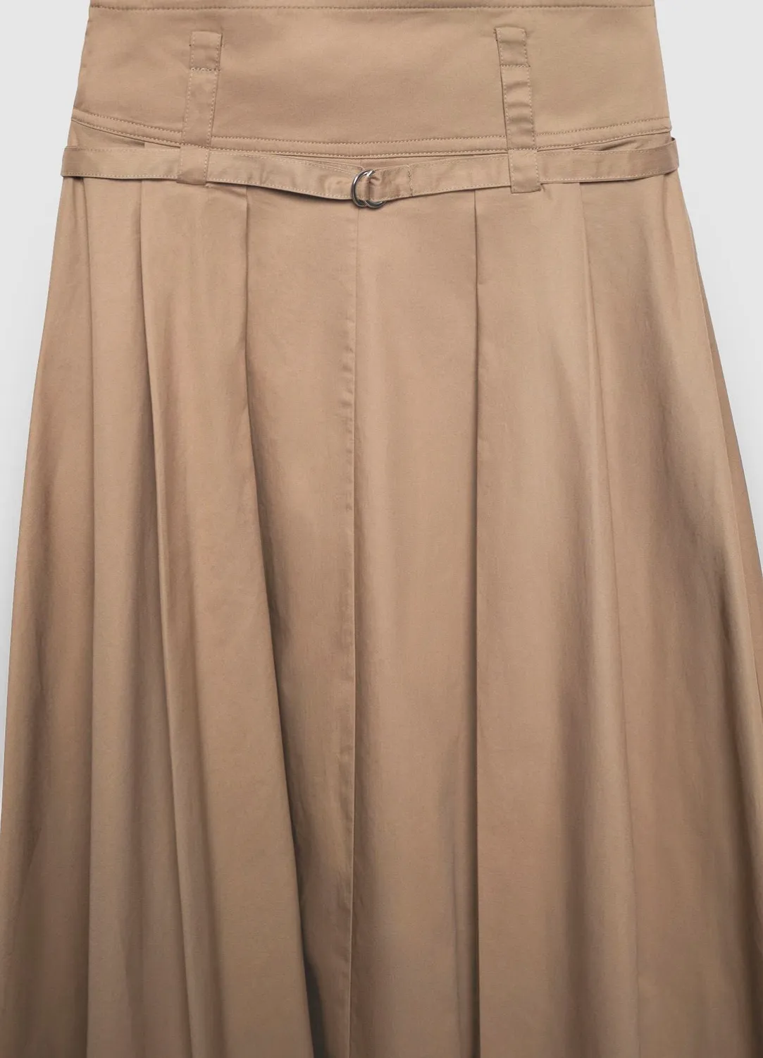 Calliope jupe midi évasée popeline femme unie