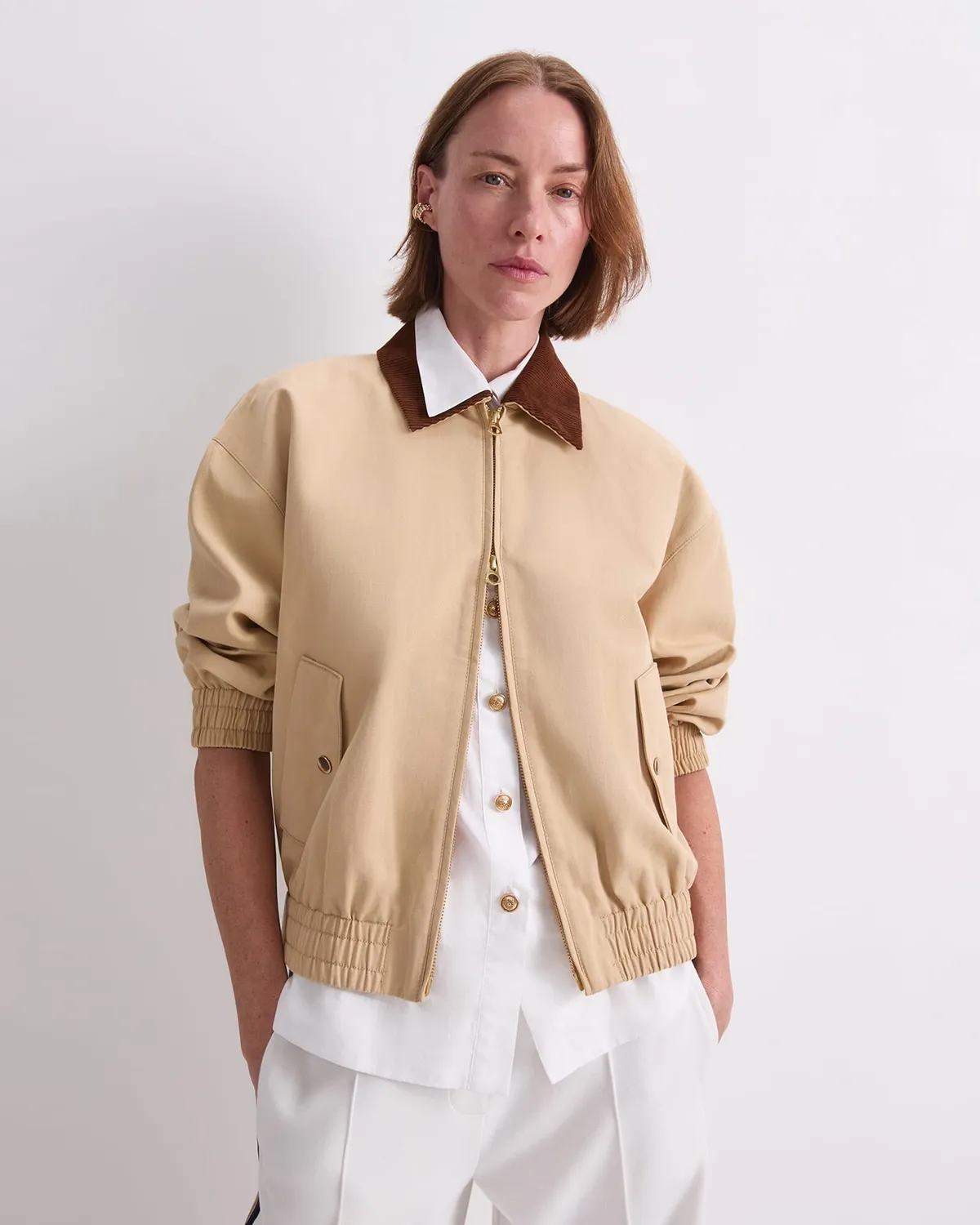 Sportscraft Tate Bomber veste femme coton lin
