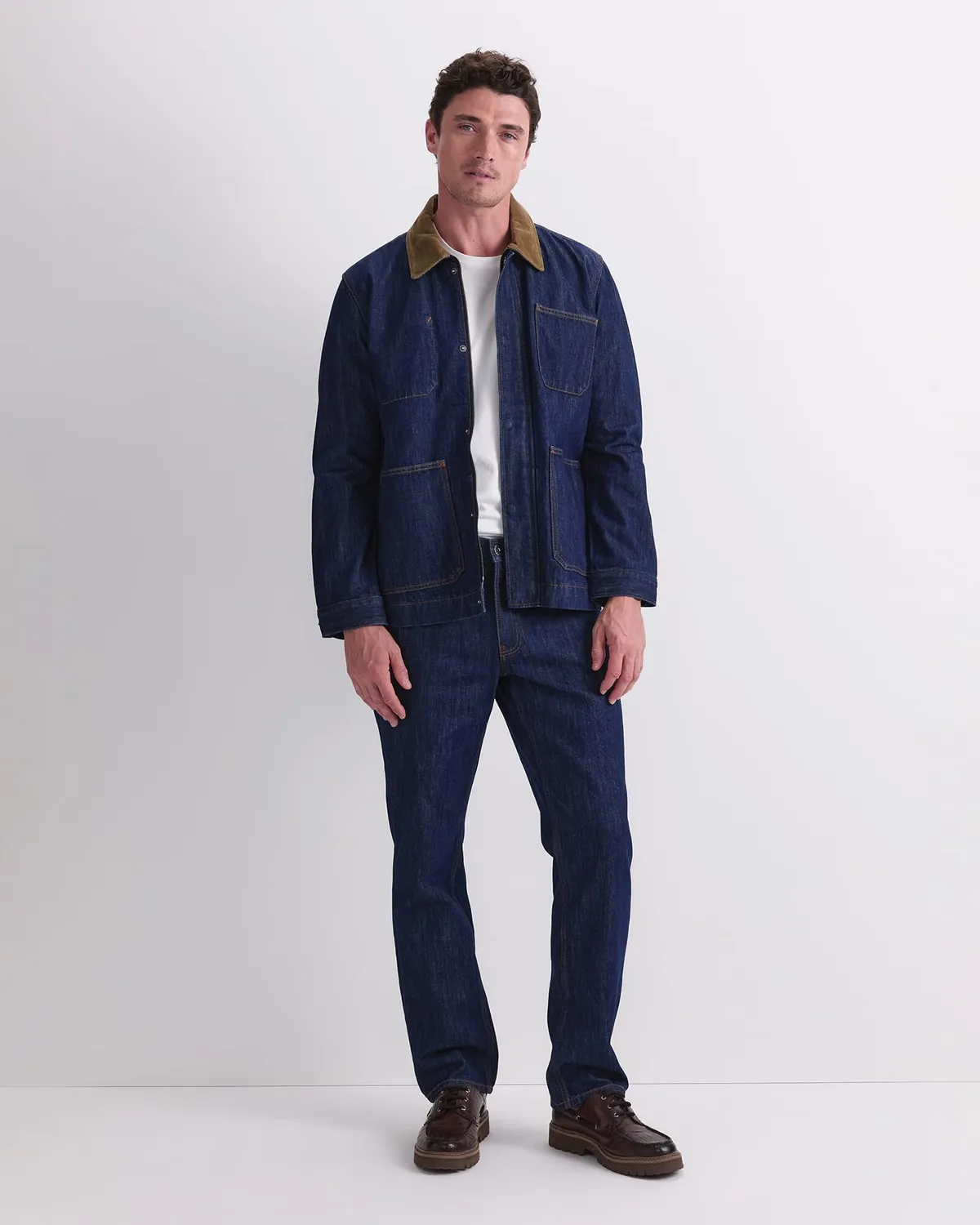 Sportscraft Denim Chore veste jean indigo homme