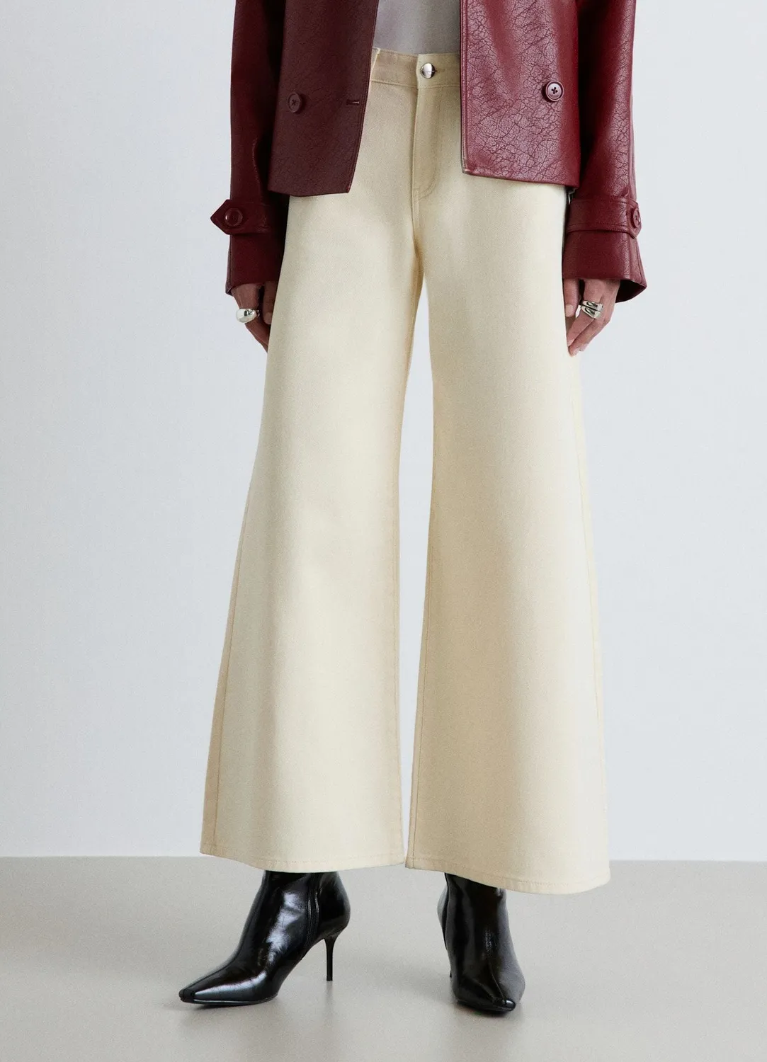 Calliope pantalon wide leg femme taille normale