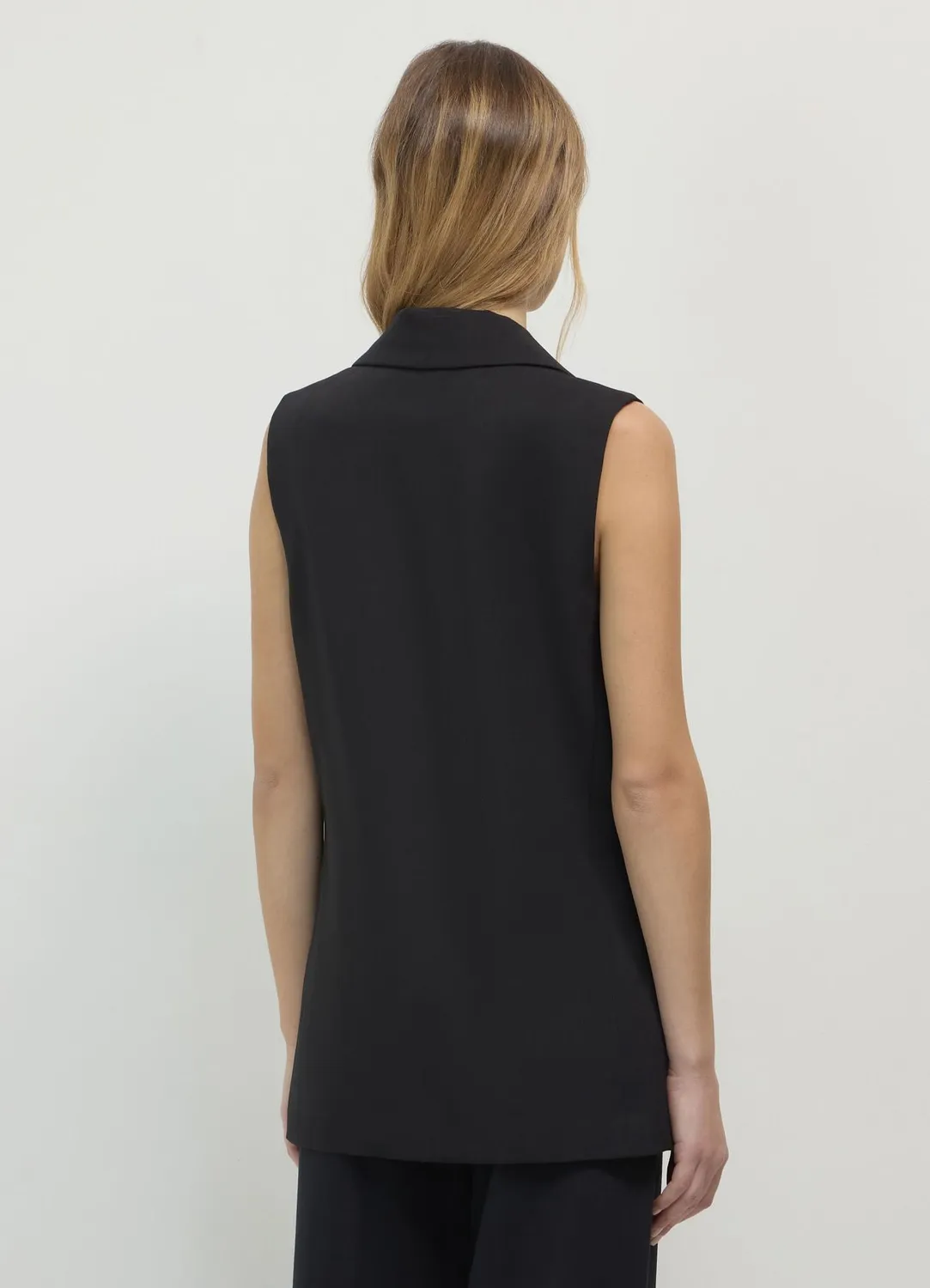Calliope Gilet long femme double boutonnage