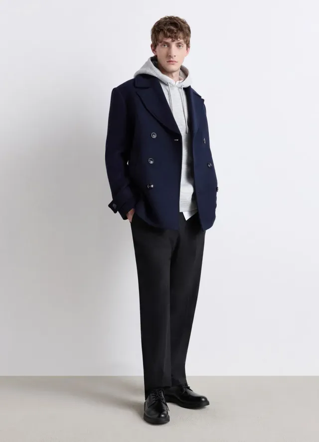 Calliope sweat à capuche homme uni poche kangourou