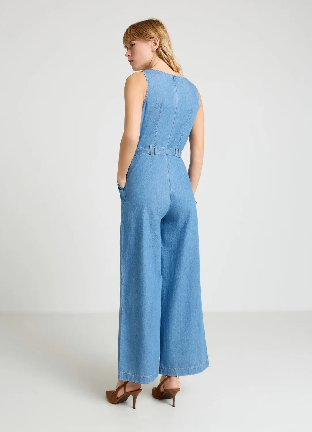 Calliope combinaison femme S denim sans manches