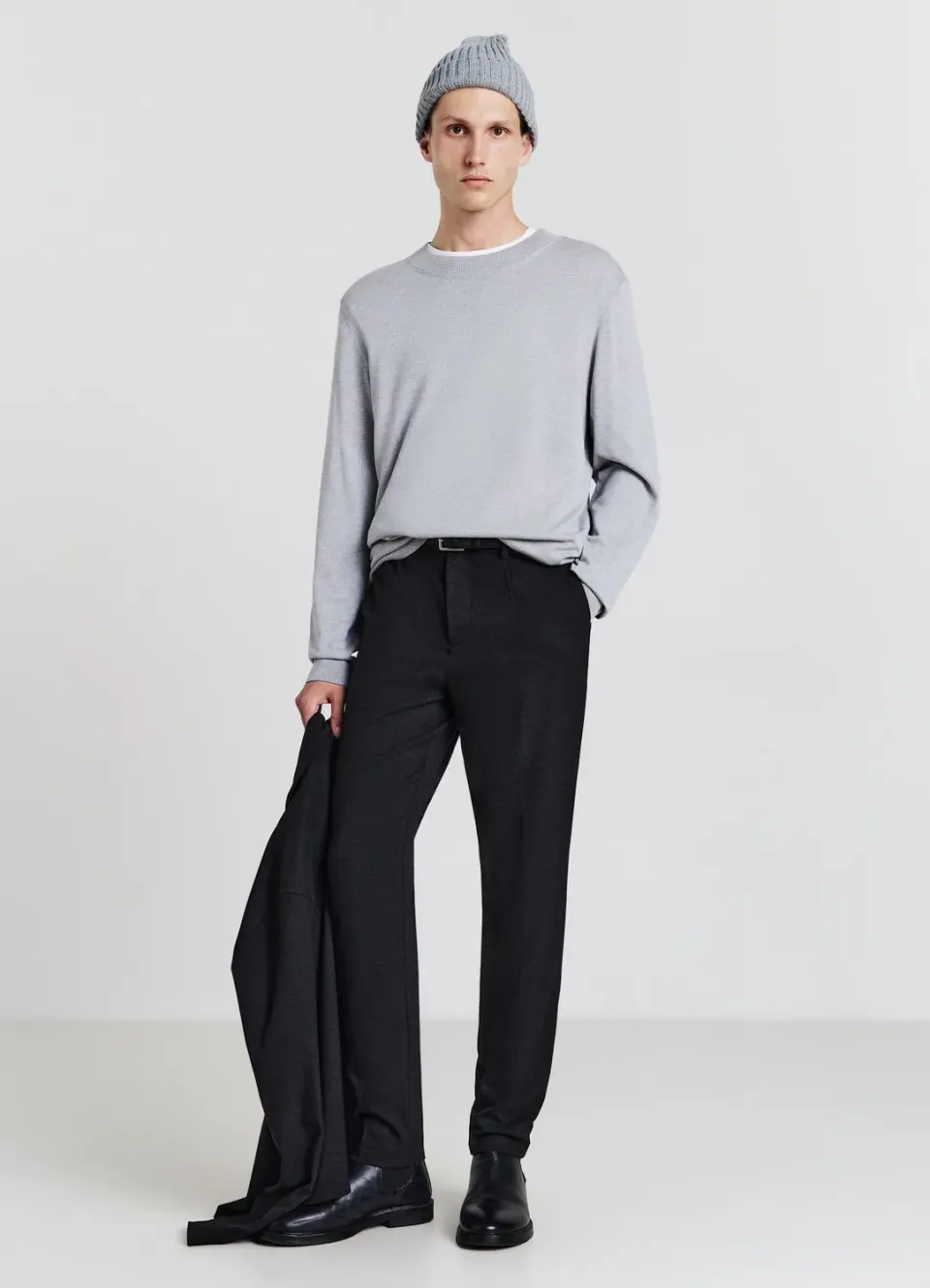 Calliope Maglia pull homme col rond uni