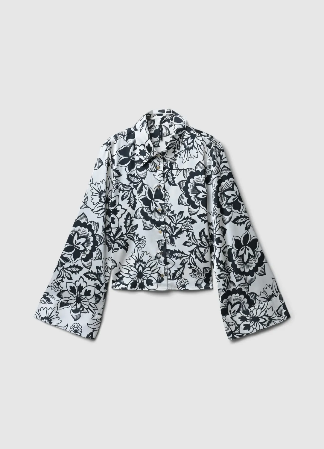Calliope chemise kimono satinée motifs femme