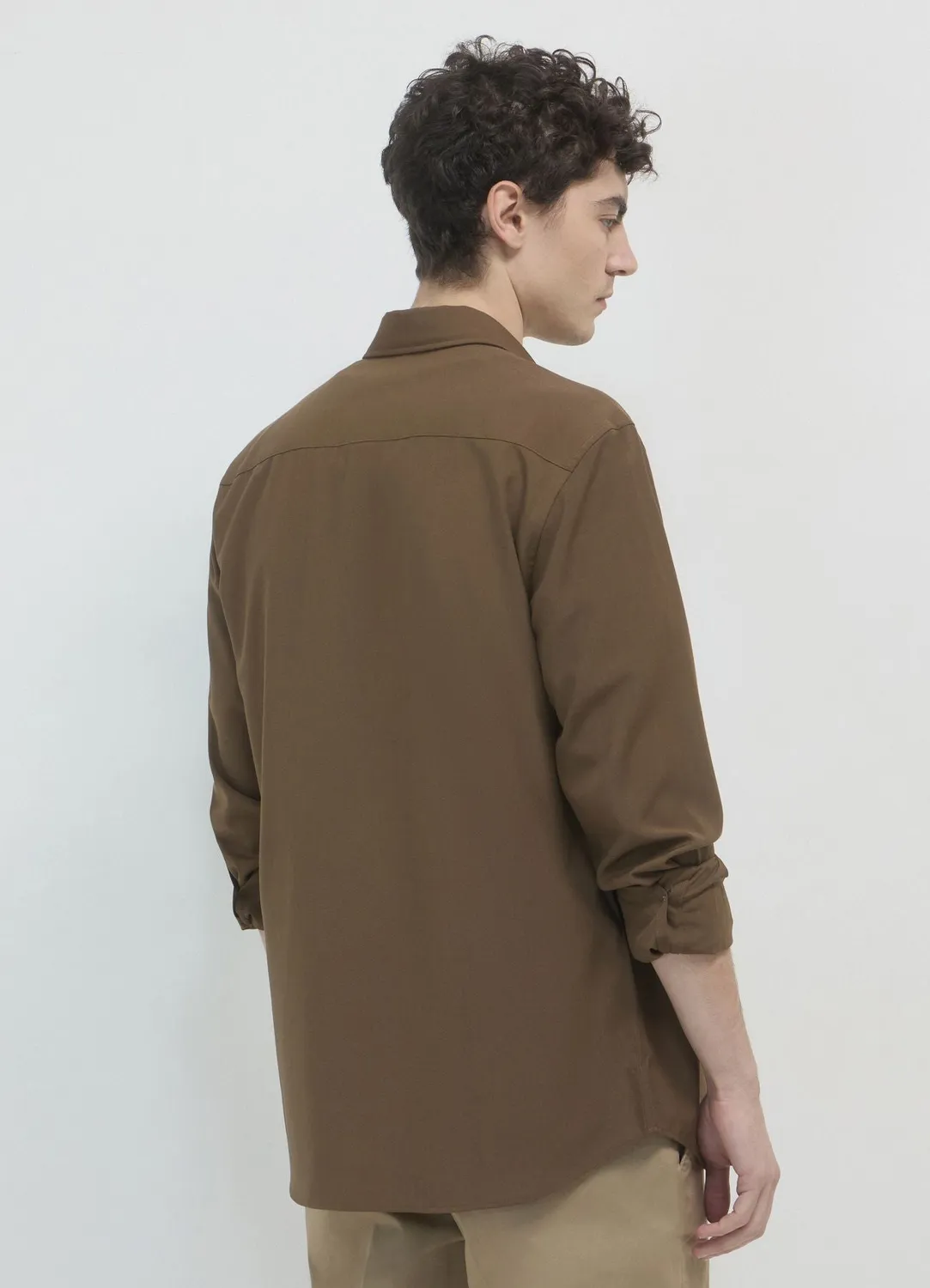 Calliope Camicia chemise homme manches longues uni
