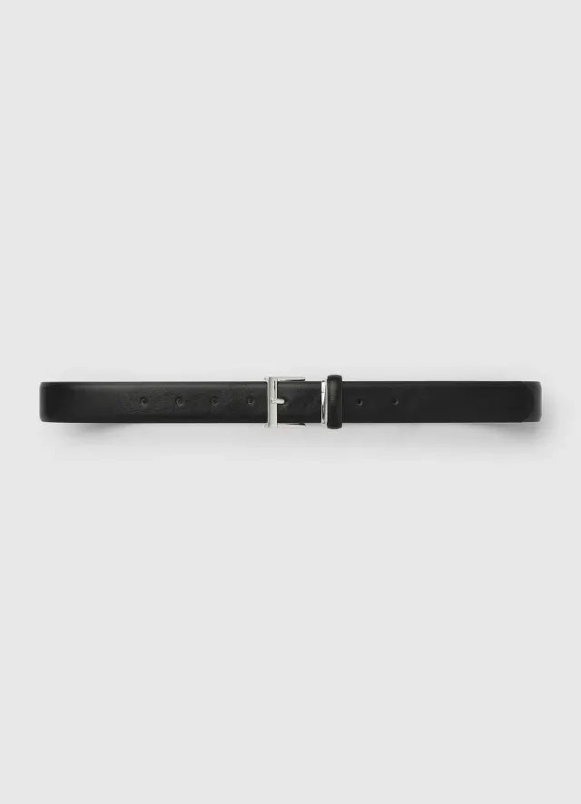 Calliope Ceinture fine femme boucle dorée effet daim