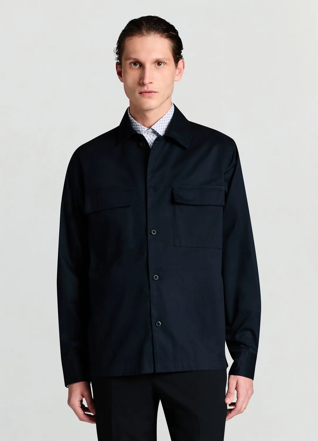 Calliope chemise homme à poches manches longues