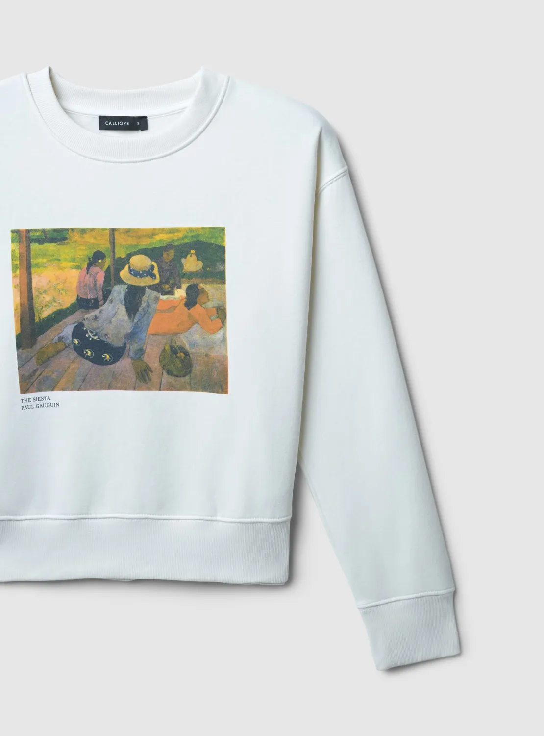 Calliope sweat femme col rond imprimé art
