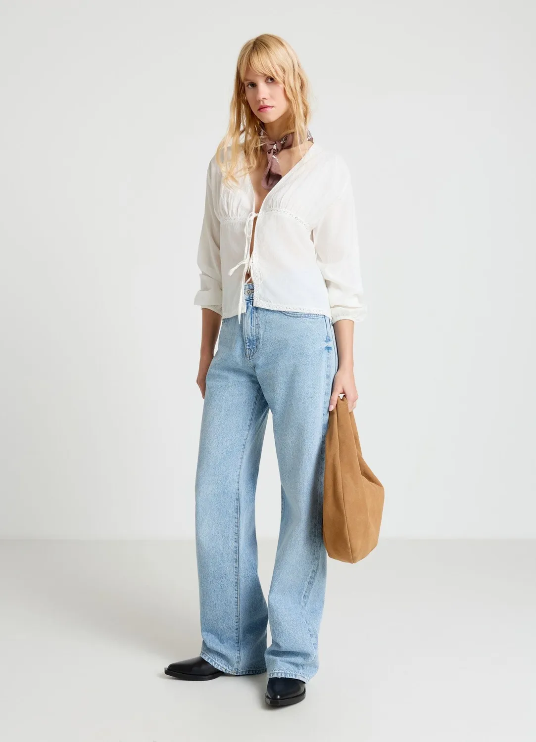 Calliope jean baggy full length femme taille moyenne
