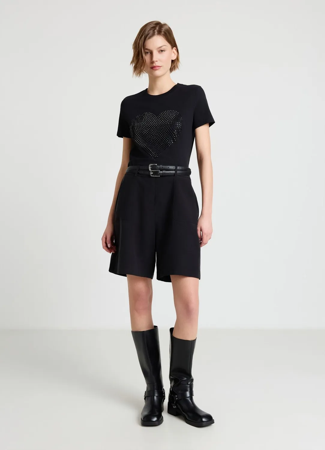 Calliope bermuda poches plaquées femme uni