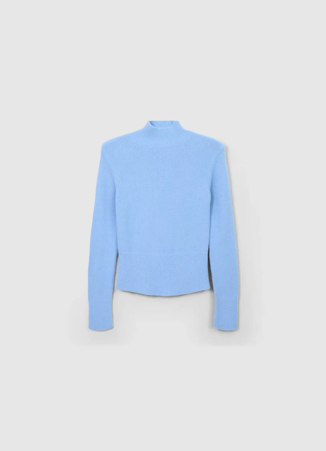 Calliope pull femme col montant uni manches longues