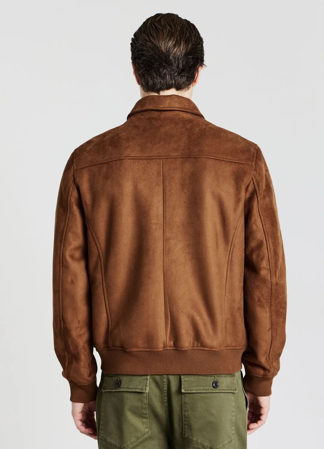 Calliope blouson homme suédine zip poches à rabat