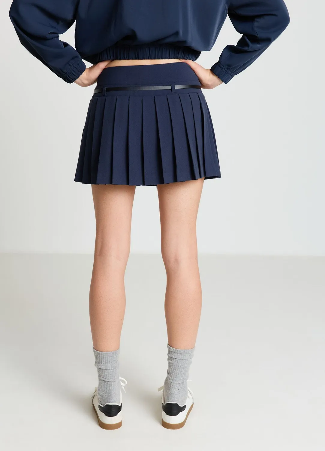 Calliope jupe-short plissée femme uni