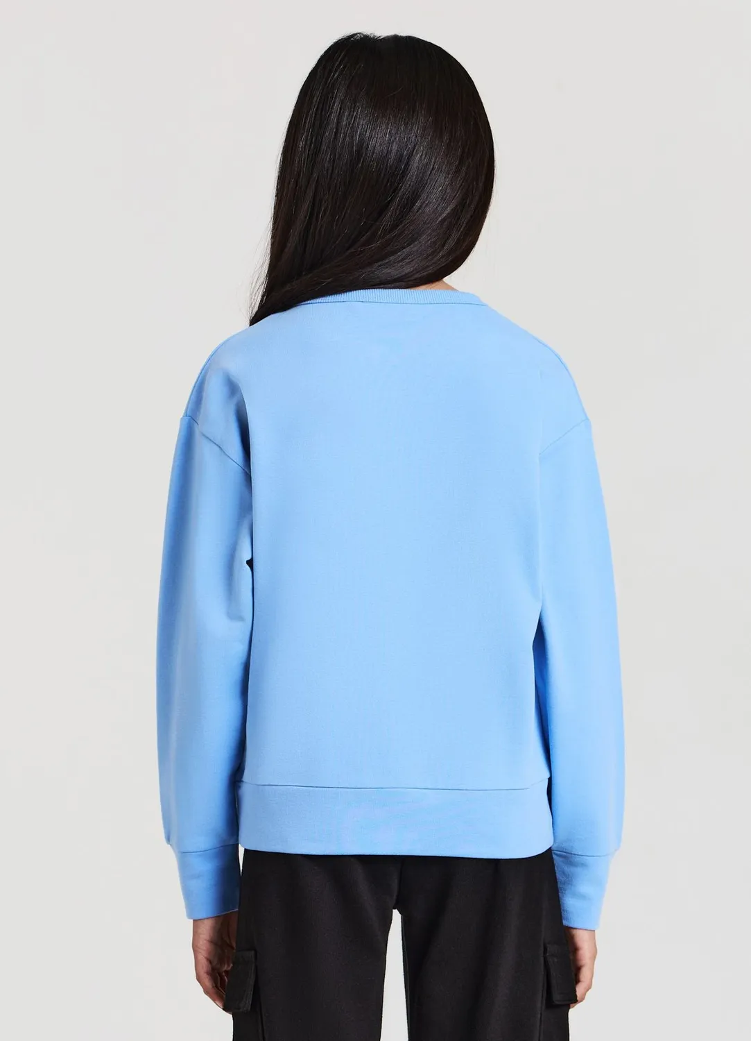 Calliope sweat imprimé fille manches longues 4-5 ans coton