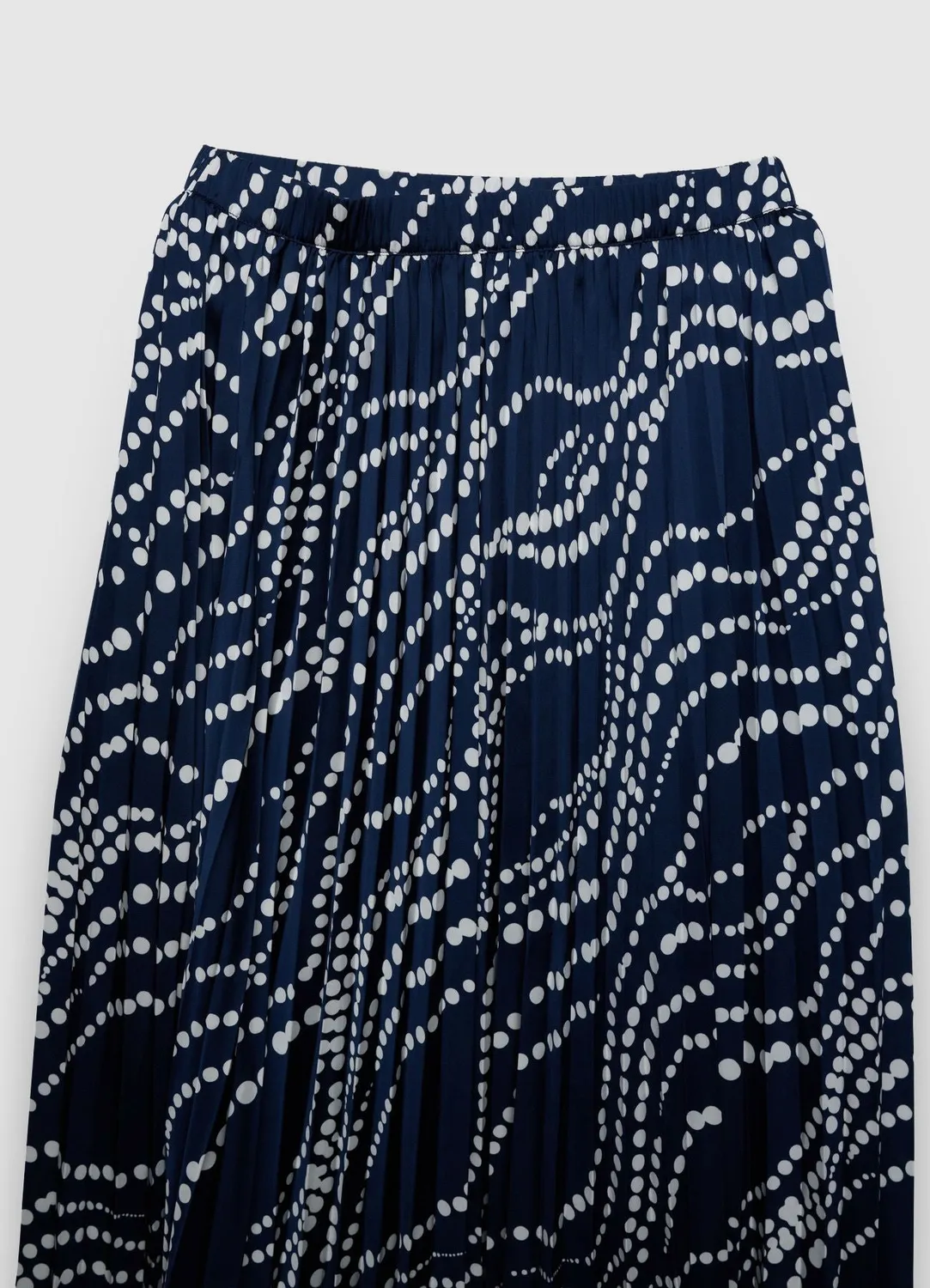 Calliope jupe plissée pois femme midi