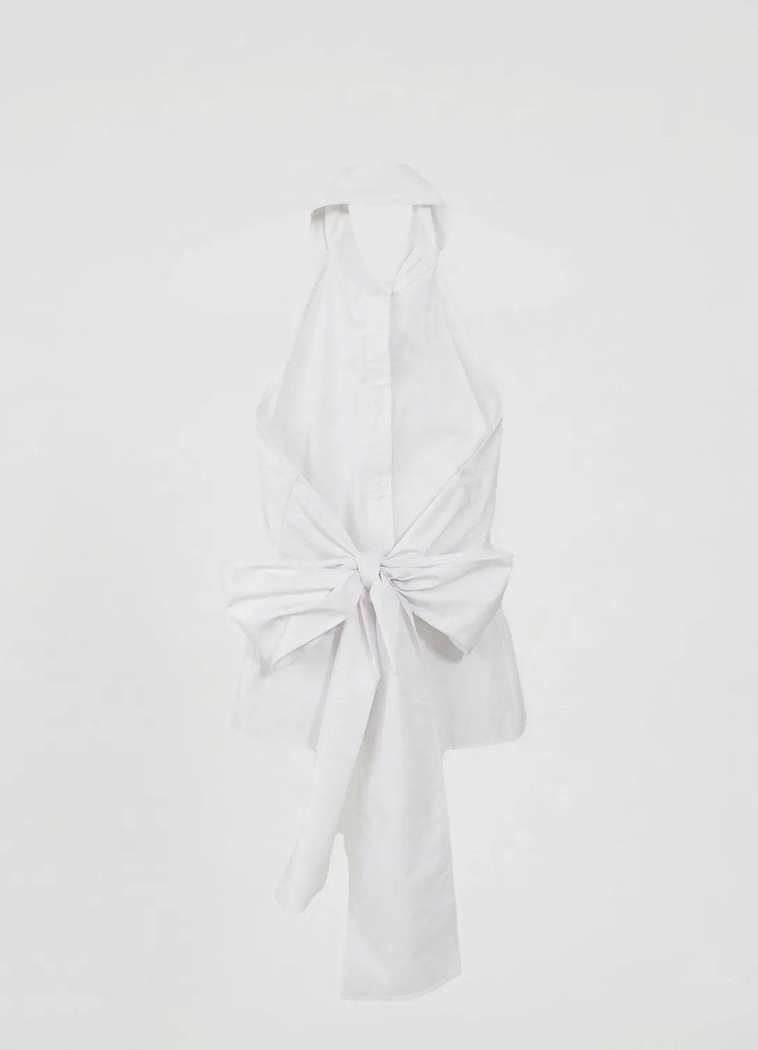 Calliope top halter col chemise femme uni
