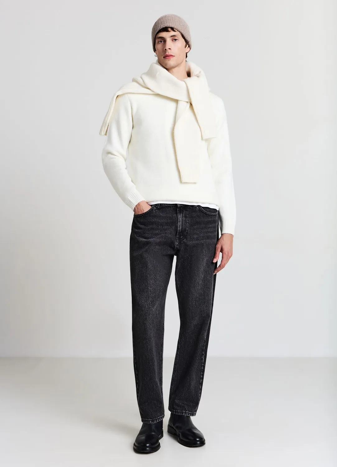 Calliope Maglia Girocollo Pull Homme Col Rond Uni