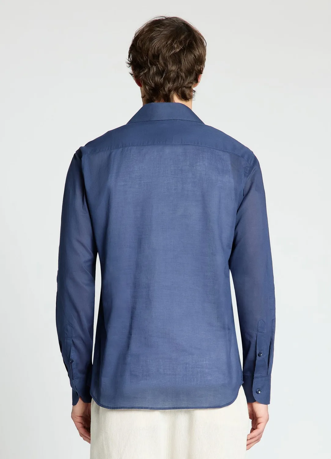 Calliope Chemise Homme Classique Unie Mousseline