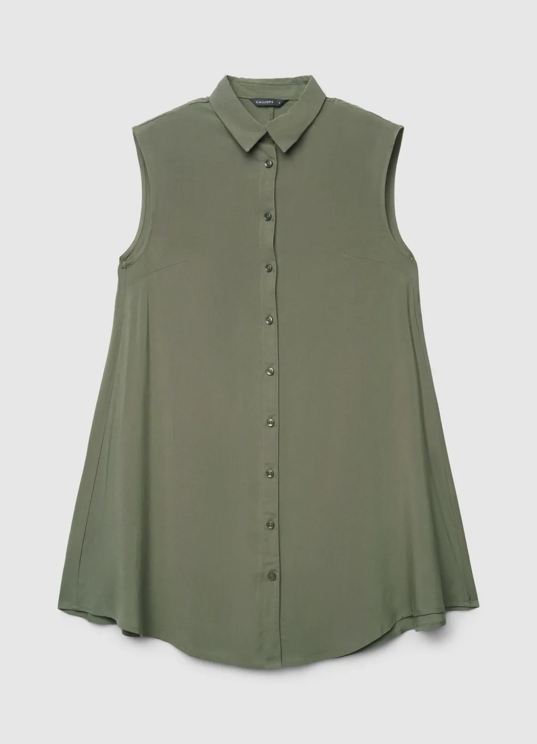 Calliope chemise longue femme sans manches unie