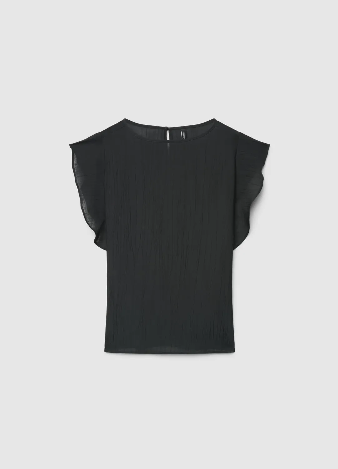 Calliope blouse manches volants femme col rond