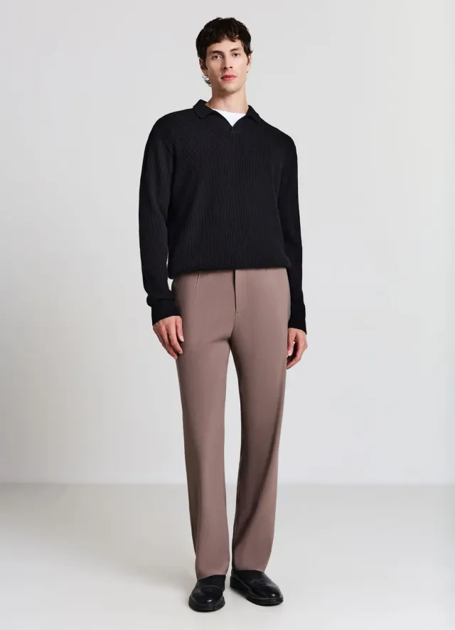 Calliope pantalon homme à pinces coupe droite