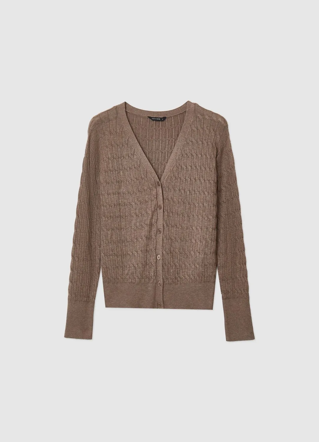 Calliope cardigan femme maille torsades boutons
