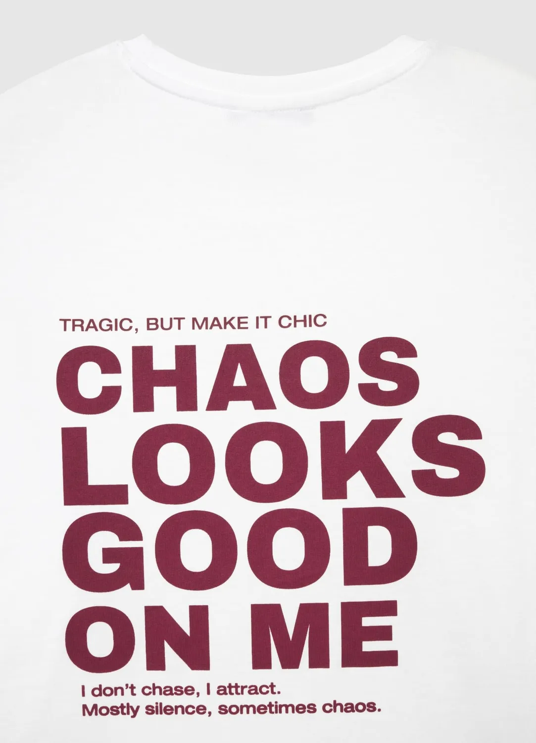 Calliope t-shirt oversize message femme manches courtes