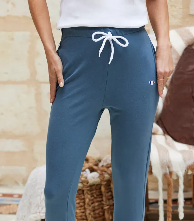 Cocorico Iconique Jogging Femme Azur coton XS-XXL