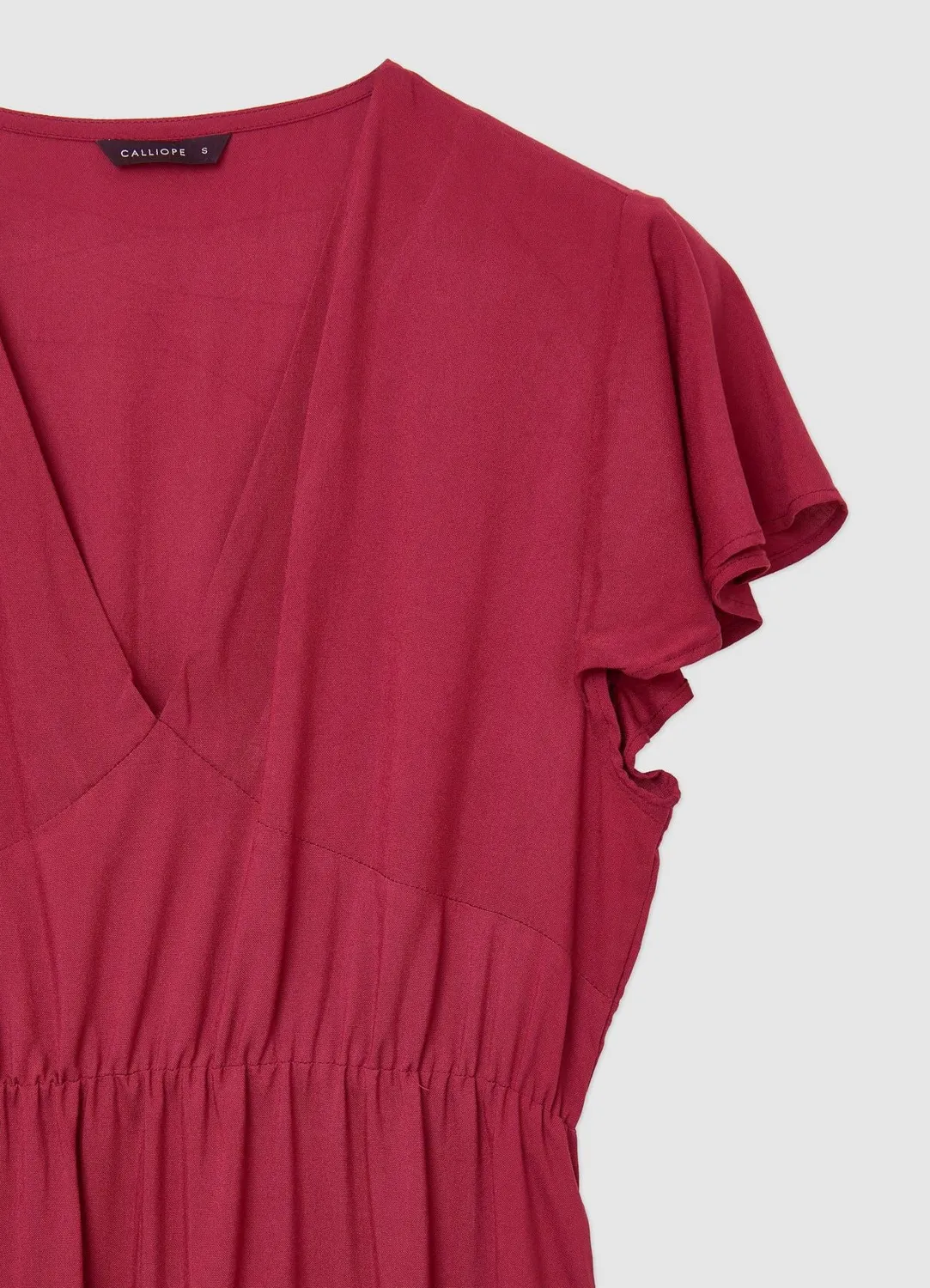 Calliope Atelier robe volants col V femme