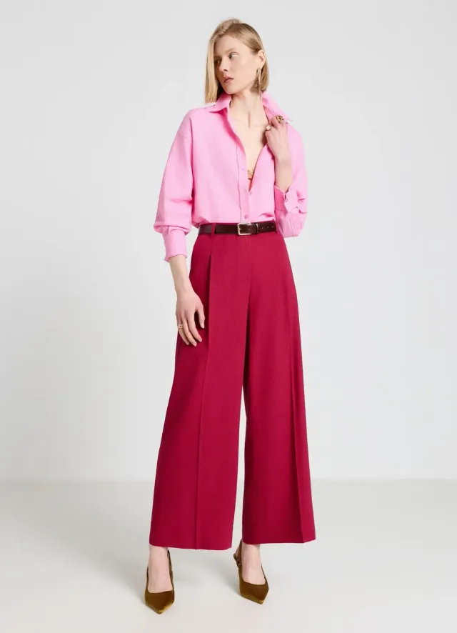 Calliope chemise femme lin uni manches longues