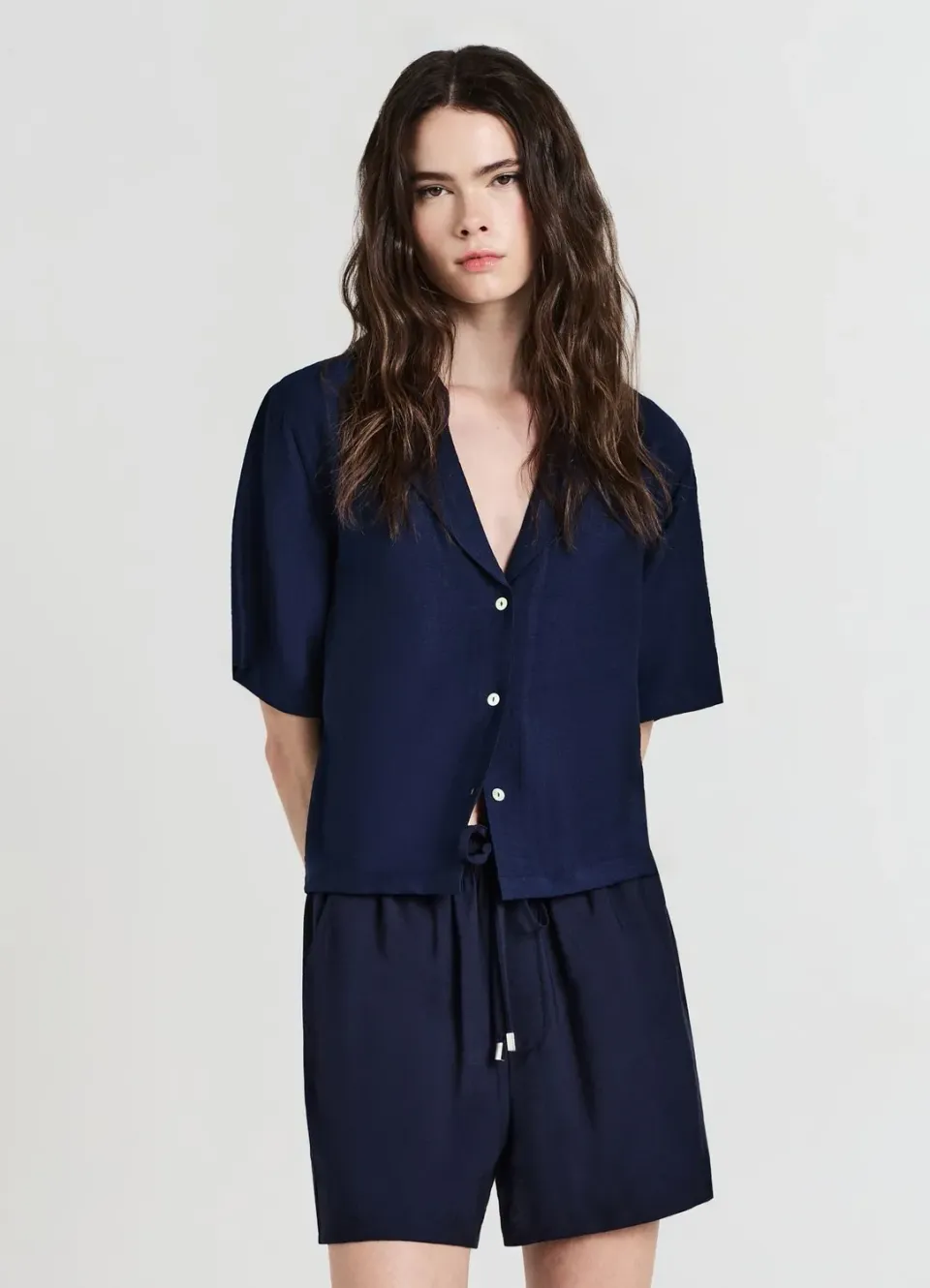 Calliope chemise revers femme manches courtes