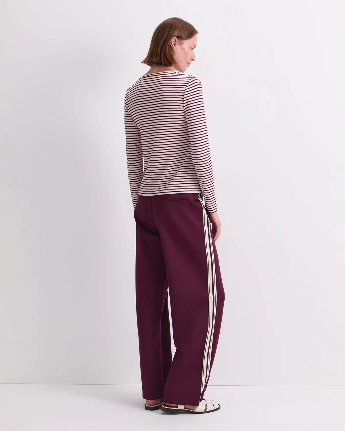 Sportscraft Stripe Lurex Long Sleeve Magic Tee tee-shirt rayé