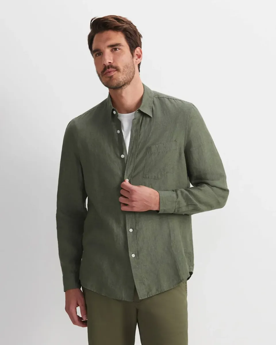 Sportscraft Linen Delave chemise lin homme manches longues