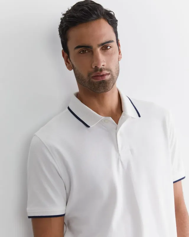 Sportscraft SC Tipped polo piqué coton homme contrasté