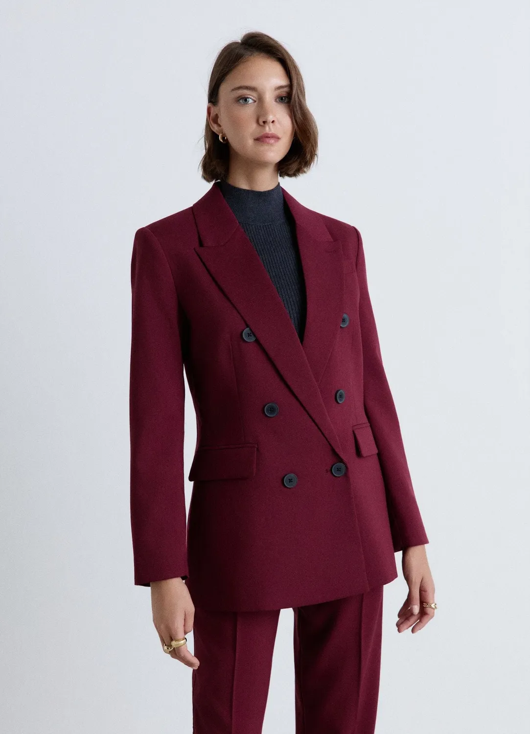 Calliope blazer femme double boutonnage six boutons